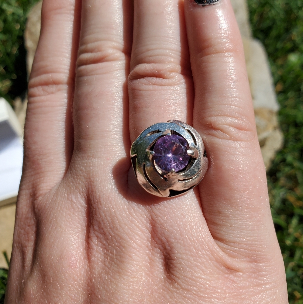 Sterling Silver Alexandrite Ring